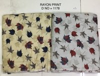 Floral Rayon Printed Fabric