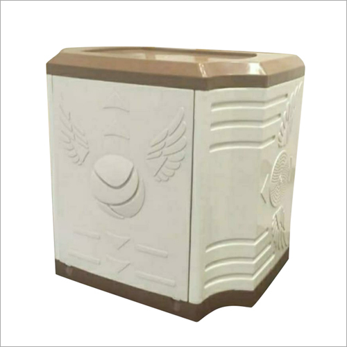 White and Chocolate Brown Tubular Inverter Battery Trolley - Laminated Plastic, 5 Wheels | High Resistance Against Corrosion, Durable and Flexible Design