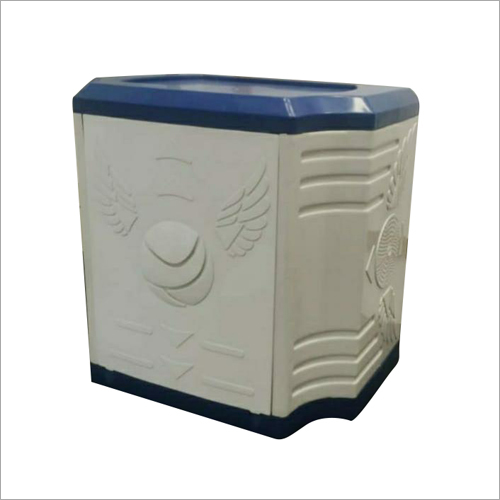 Blue and White Tall Tubular Inverter Battery Trolley