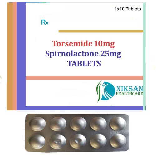 Torsemide 10Mg Spirnolactone 25Mg Tablets