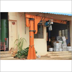 Iron Jib Crane - Electric Power Supply, Durable and Corrosion Resistant Design for Industrial Use