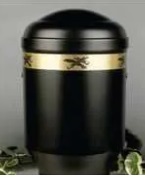 Shiny Gold Brass Cremation Urn