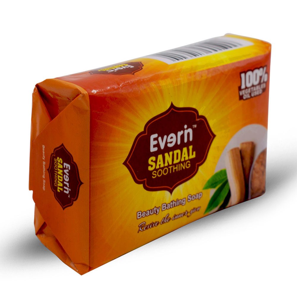 55 Gram Soorhing Sandal Soap Ingredients: Herbal