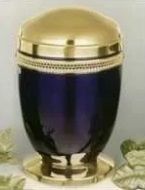 Designer Brass Metal Cremation Urn