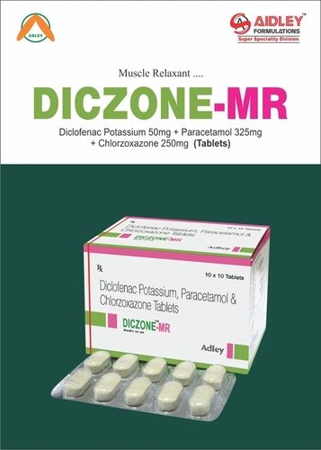 Diclofenac Pot. 50mg + Paracetamol 325mg + Chlorzoxazone 250mg