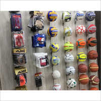 Wood And Steel Wall Mounted Sports Display Fixture