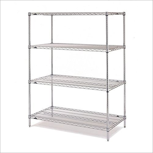 Easy To Install Ss 4 Tier Wire Rack