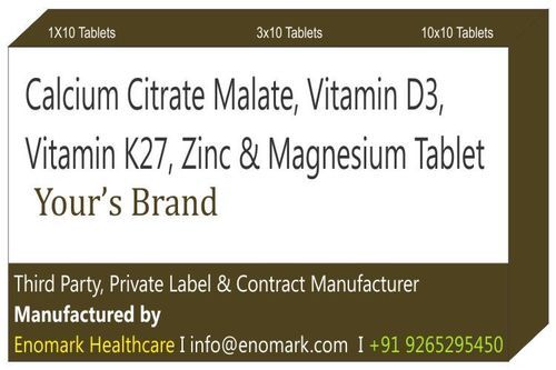 Calcium Citrate Malate Vitamin D3 Vitamin K27 Zinc Magnesium