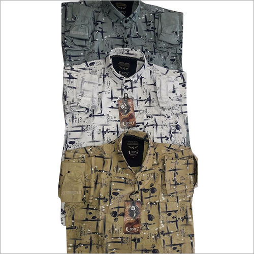 Washable Mens Printed Shirt