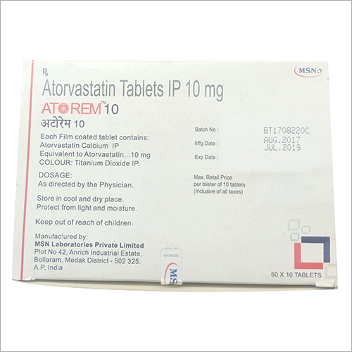 10 MG Atorvastatin Tablets IP
