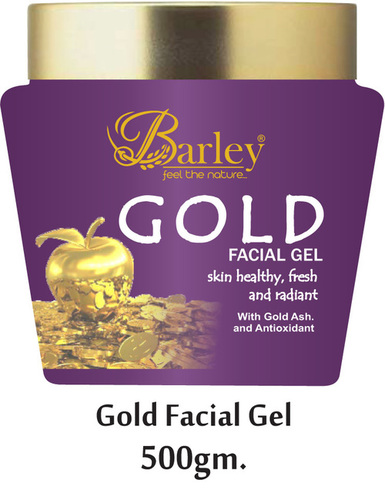 Barley Gold Facial Gel - Nourishing Jasmine & Tuberose Extracts, Exfoliates for Smooth & Glowing Skin, 100% Safe for All Skin Types