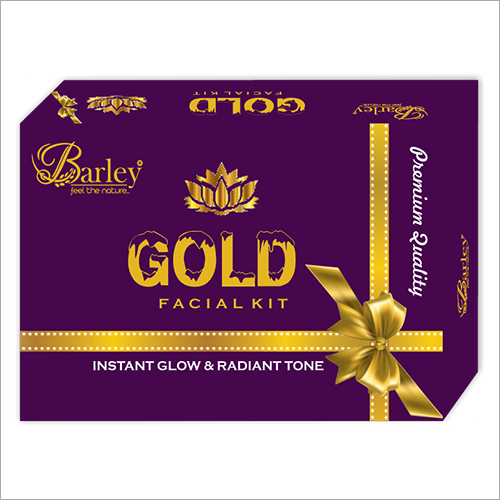 Barley Gold Facial Kit - Pure Gold Enriched Anti-Aging Formula | 100% Safe, Gentle on Skin, Instant Glow, Suitable for All Skin Types