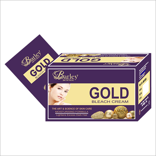 Gold Bleach Cream - Gold Infused, 100% Safe, Easy to Use | Promotes Radiance, Enhances Blood Circulation, Moisture-Proof Packaging
