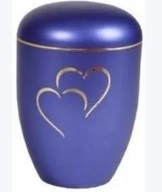 Beautiful Heart Metal Cremation Urn