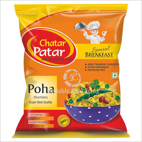 Laminated Poha Packaging Pouches