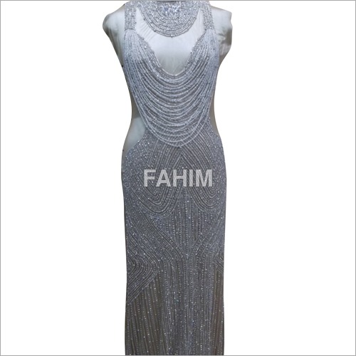 Hand Beads Gown Embroidery By FAHIM ART