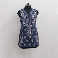 Available In Multicolour Embroidery Chikankari Short Top