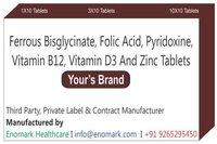 Ferrous Bisglycinate Folic Acid Pyridoxine, Vitamin B12, Vitamin D3 And Zinc Tablets