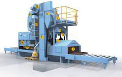 Roller Conveyor Shot Blasting Machine - Electric Power Source, 220-440 Volt | Durable, Easy to Operate, Strong, Multicolor, Suitable for Industrial Use