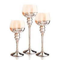 Long Stem Glass Candle Holders