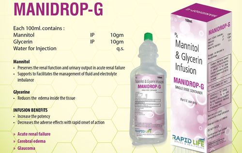 Mannitol 10 gm & Glycerin 10 gm (I.V.)