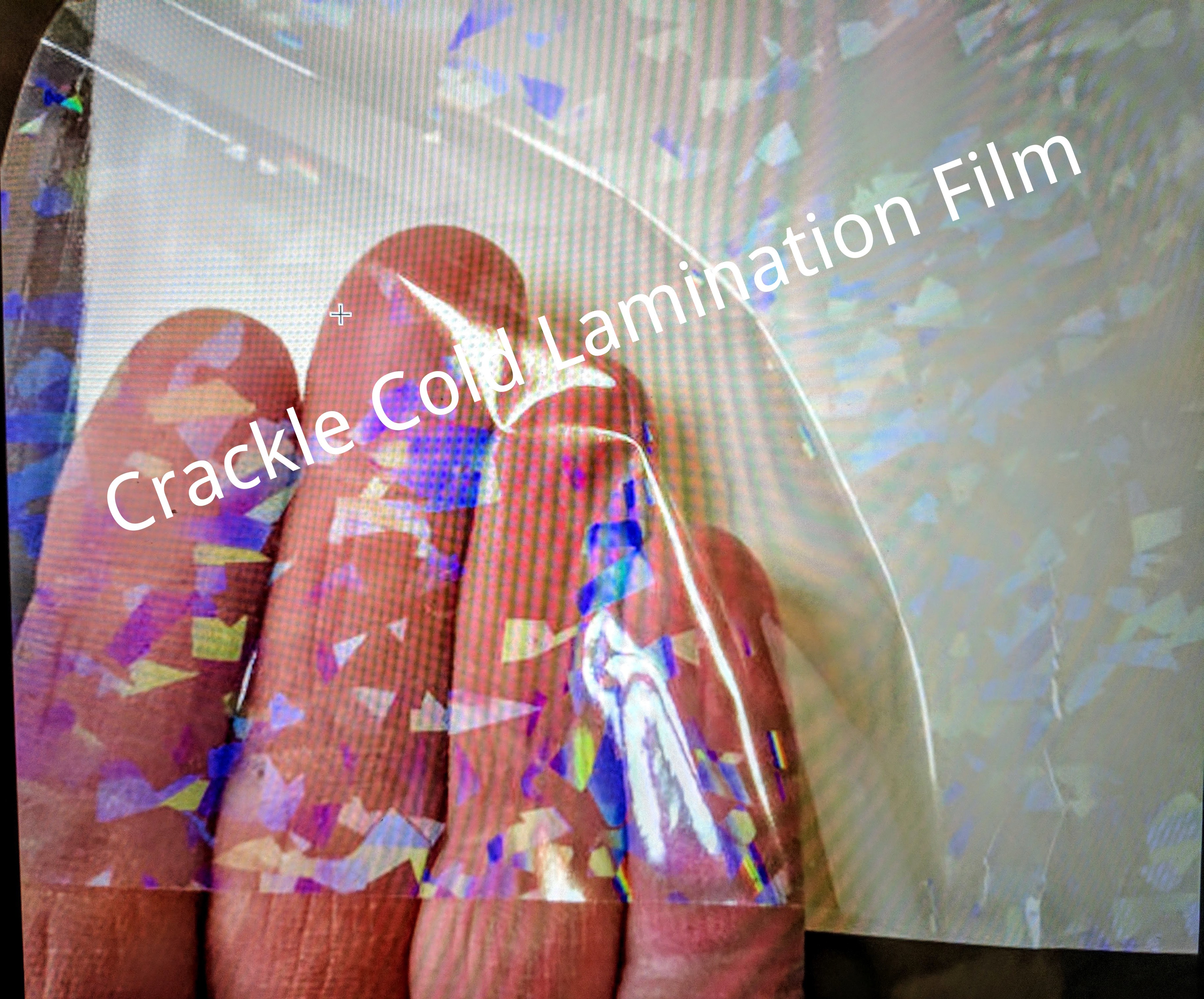 Crack Ice Transparent Holographic Films