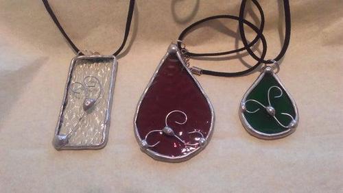 Silver And Maroon And Green Antique Jewellery