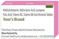 Methylcobalamin Alpha lipoic acid Lycopene Folic acid Vitamin B1 Vitamin B6 and minerals