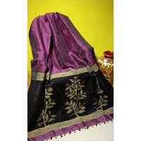 Silk Linen Jamdani Saree