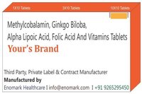 Methylcobalamin Ginkgo Biloba, Alpha Lipoic Acid, Folic Acid and Vitamins.