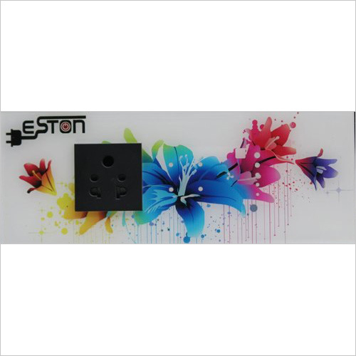Touch Switch Board - Plastic, Glass, 86x86 mm, White, 16A | Elegant Design, Easy Installation, Modern Style, Touch Control, Power Saving, 220V, 1 Year Warranty