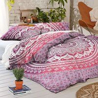 Indian Mandala Pink Cotton Duvet Cover