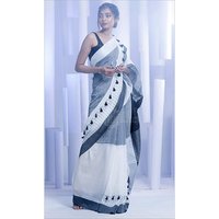 Handloom Khadi Cotton Pompom Sarees