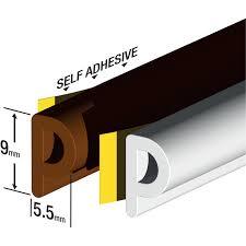 Co-extrusion Profile - Rubber 15.5mm x 9mm Brown, Self-Adhesive, Customizable Gaskets, Durable