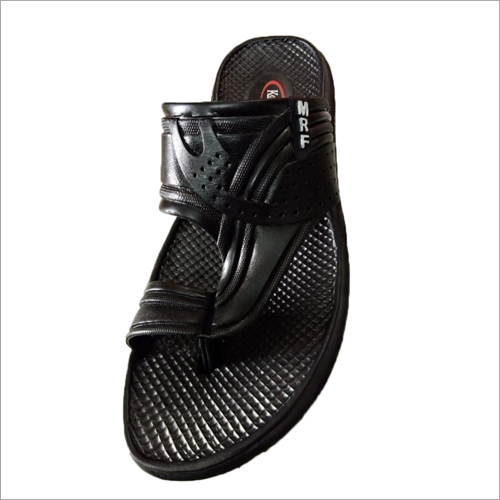 Spring Mens Black Slippers