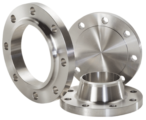 Flange - Stainless Steel, Round Shape, Polished Gray Finish | ASTM A182, Rated Pressure 150-1500 LB, Perfect Finish, Sturdy Design, Easy to Fit