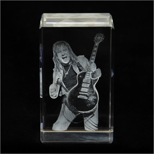 Guitar Crystal Cube - Customized Size 6-200mm, Transparent Crystal Material