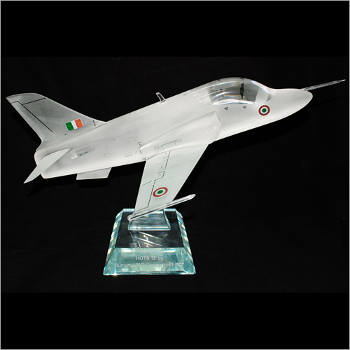 Fighter Plane Crystal Miniature - Crystal Material, Customized Size, Transparent Color | Business Gift with Unique Style and Varied Thickness (6-200mm)