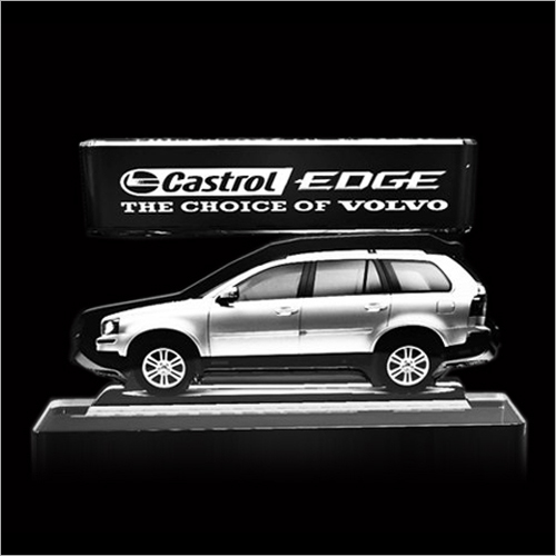Castrol Edge Crystal Plaque - Customized Size, Transparent Crystal Material - Elegant Custom Shape for Distinctive Recognition