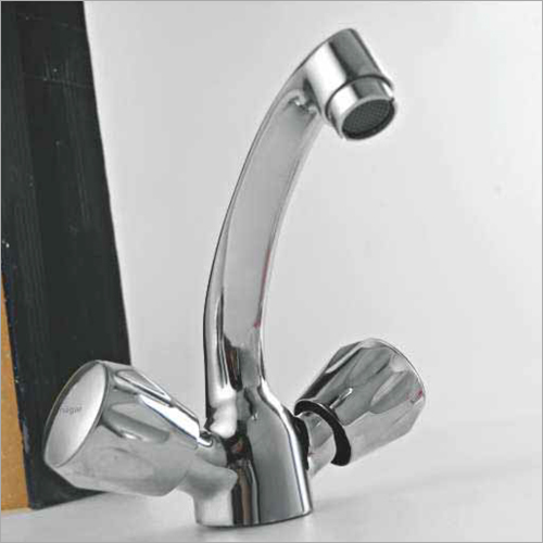 Basin Mixer Twin Handle With Casted Spout