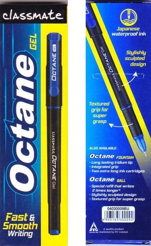 Classmate Octane Gel Pen(Blue&Black)