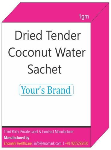 Dried Tender Coconut Water Sachet