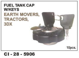 Fuel Tank Cap w/keys Jcb, Tractor
