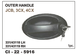 Outer Handle JCB - Durable Steel, Ergonomic Design, Weather Resistant Finish | Warranty Included for Enhanced Reliability