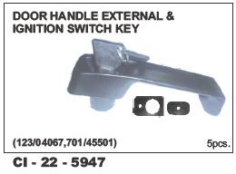 Auto Door Handle  jcb External ignition switch key
