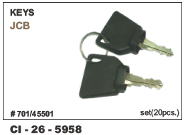 Automotive keys jcb