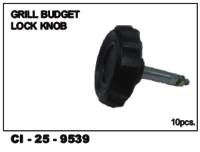Auto Grill Budget Lock Knob Jcb - Durable Plastic, Standard Size, Sleek Black Finish | Warranty Included For Reliability And Peace Of Mind