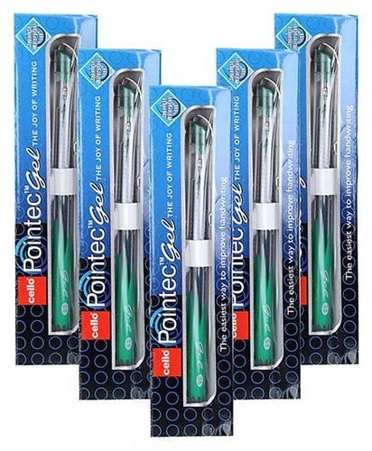 Cello Pointec Gel Ball Pen - Green(10 Pcs)