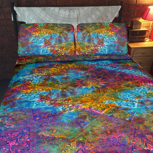 Indian Mandala Cotten Multicolour Duvet Cover