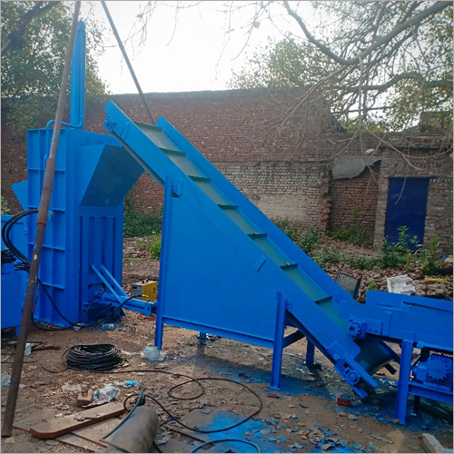 Automatic Pet Bottle Conveyor System Scrap Baling Machine